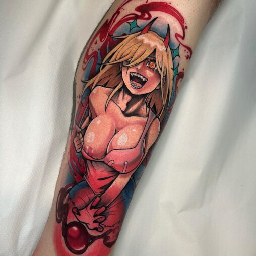 Tatuaje anime en InkFamia