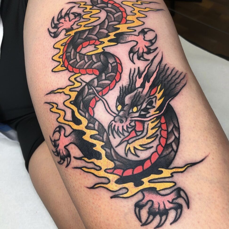 Tatuaje dragón InkFamia