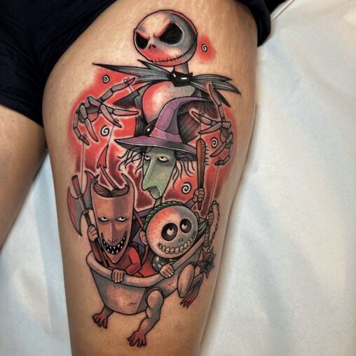 jackskellington tattoo InkFamia