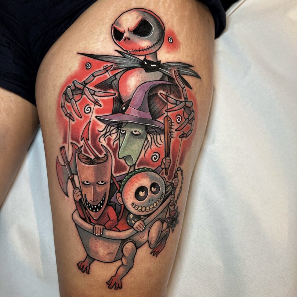 jackskellington tattoo InkFamia